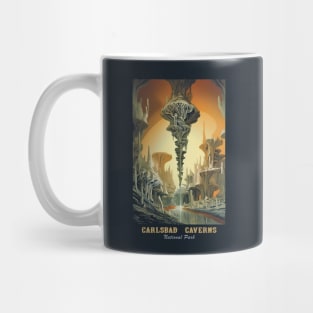 Carlsbad Caverns National Park Vintage Travel  Poster Mug